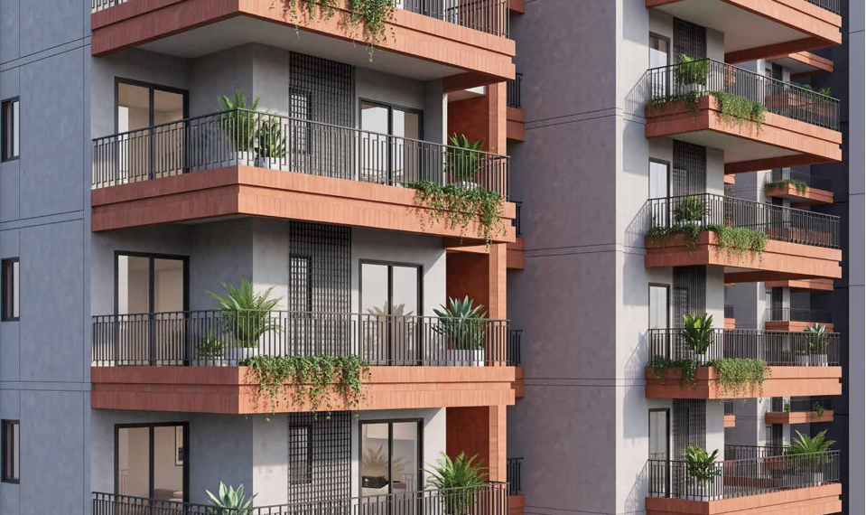 AU Cosmos Corner at Siddharth Vihar, Ghaziabad featuring G+40 luxury towers, all-corner residences, 8-ft wide sundecks, 40,000 sq.ft clubhouse and premium 3 & 5 BHK apartments.
