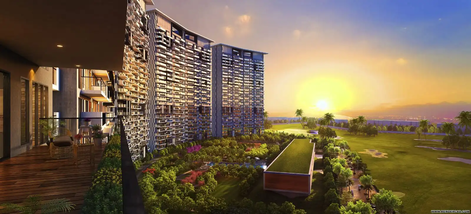 Prateek Canary Sector 150 Noida golf-course-facing luxury apartments and penthouses with curved tower design and double-decker clubhouse