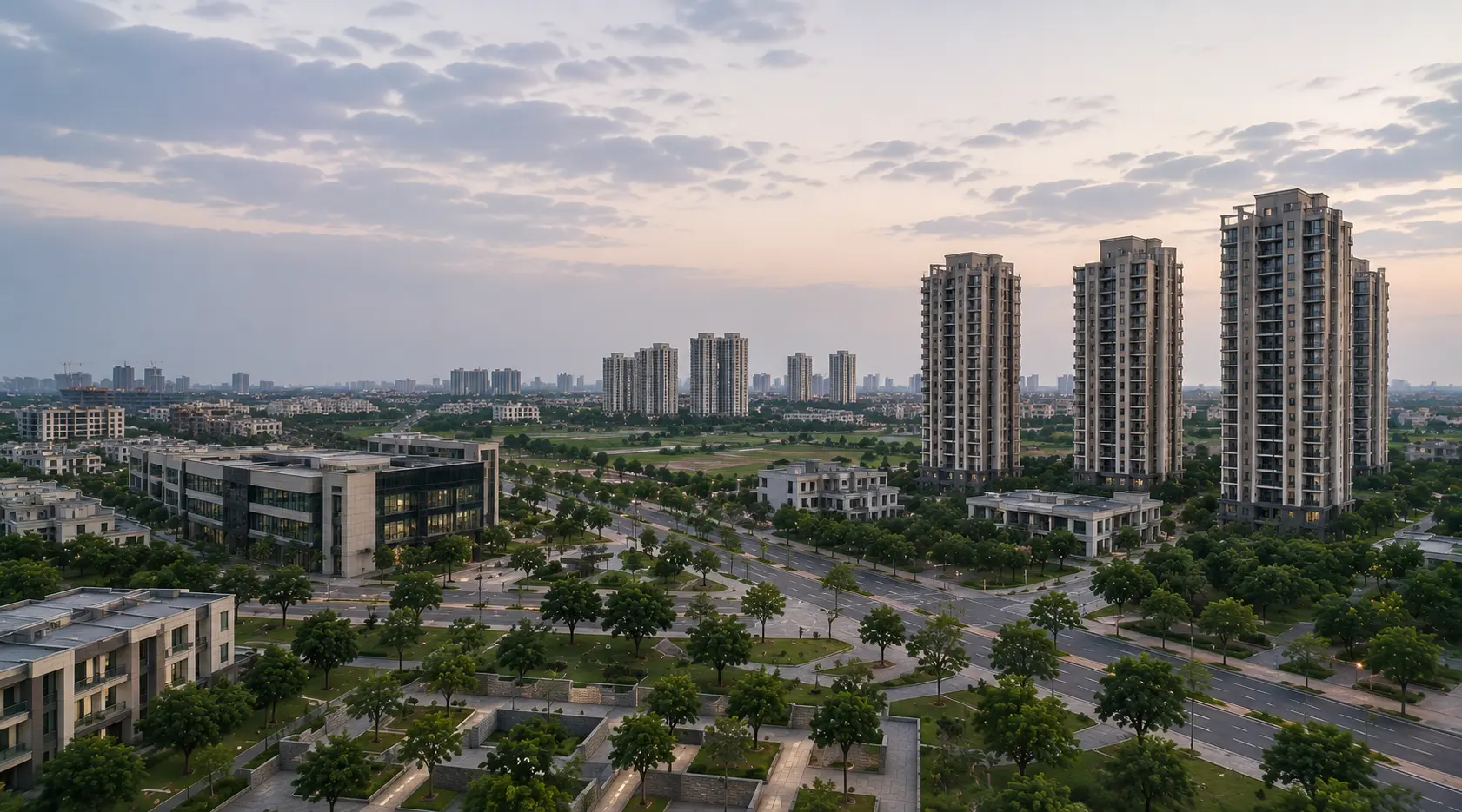 Sector 150 Noida: premium residential towers, wide roads, and green buffers in a planned belt